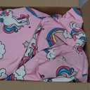 Kids Girls Boys Waterproof Colorful One Piece Snowsuits Coveralls Ski Suits Jackets Winter Jumpsuits (7 Years, Unicorn)