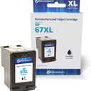 Dataproducts Brand Remanufactured Ink Cartridge Replacement for HP 67XL 3YM57AN | Black,3.25 x 2 x 4.25,DPC67XLB