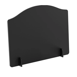 SRIWATANA 22 Inches Firebacks for Fireplace, Iron Fireplace Heat Deflector with Feet, Fireplace Back Plates for Heat Reflection and Wall Protection, Black