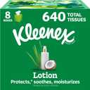 Kleenex Lotion Facial Tissues with Coconut Oil, 8 Cube Boxes, 80 Tissues Per Box, 3-Ply