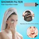 Replacement Water Fiter for Shower Head Filter System,Campatible with AQUAYOUTH 2.0 Carbon Shower Head Filter System,Removes Heavy Metals and Chlorine.(3 Pack)