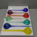 Mission Gallery Plant Watering Globes Set of 8 - Large Self Watering Globes for Indoor & Outdoor Plants - Multicolored, Automatic, Glass Watering Bulbs for Daily Use, Plant Watering Devices