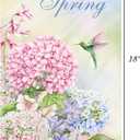 8 x Spring Garden Flag,Hello Spring Flag Welcome Seasonal House and Bird Spring House Flags 12.5 x 18 Inch Spring Yard Outdoor Decor for Homes,Gardens,Patio or Lawn