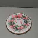 MAQIKA Pink Winter Wreath Bow Framed Wall Art Decor, Christmas Wall Decor, Preppy Xmas Round Wall Hanging Decor, Coquette Bow Christmas Canvas Prints Wall Art for Girls Dorm Living Room, 10x10 Inch