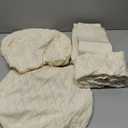 Genina Waterproof Seat Covers for Dining Room Chairs, Stretch Chair Covers Removable Washable Dinning Room Kitchen Chair Seat Cushion Slipcovers (Argyle-Beige, 4 PCS)