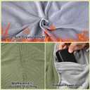 71" x 43" Wearable Heated Blanket, 20,000mAh 7.4V Power Bank, 3 Heat Levels, 11 Panels, Machine Washable, Laundry Bag & Belt