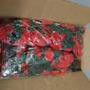 KHOYIME 9 Pack 72 FT Artificial Flower Garland, Fake Red Roses Vines Silk Flowers Faux Plastic Outdoor Hanging Floral Ivy Garland Decoration for Wedding Arch Bedroom Home Wall Backdrop Room Decor