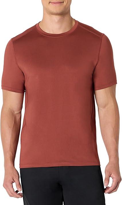 Amazon Essentials Men's Active Quick Dry Moisture Wicking Tech Stretch Lightweight Short-Sleeve T-Shirt, Medium