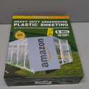 6 Mil Plastic Sheeting 10x25 FT Clear, Greenhouse Plastic Sheeting Heavy Duty, Polyethylene Film, UV Resistant, Tear-Proof, for Garden, Agriculture, Painting Floor Protection