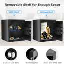 Bonsaii Security Safe Box,1.2 Cubic Feet Large Document Safe Box, New Type of Digital Keypad Lock, Removable Shelf for Money, Jewelry and Valuables,12.99 x 14.17 x 12.99 Inches