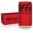 Coca-Cola Coke Zero Sugar Diet Soda, 10 Pack (7.5 Fl Oz (Pack of 10)) (BB AUG 11 2025)