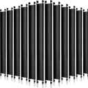 Peryiter 12 Pcs Front to Back Rails Lateral Drawer Hanging File Bar Black File Cabinet Rails Stainless Steel Cabinet Parts for Sides Letter Size Folders Storage Organizer, 15.76'' Long