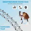 Prong Collar for Dogs, Dog Training Collar, Adjustable Size Dog Pinch No Pull Collar with Quick Release Buckle for Small Medium Large Dogs(Packed with Two Extra Links) (M/L(18-23" Neck, 3.00mm))