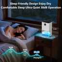 Dehumidifier, 1500ML (50 OZ) Small Dehumidifier for Home (300 Sq. Ft), Quiet with Auto Shut Off, for Bedroom, RV, Closet