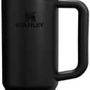 Stanley Quencher H2.0 Tumbler with Handle and Straw 30 oz | Flowstate 3-Position Lid | Cup Holder Compatible for Travel | Insulated Stainless Steel Cup | BPA-Free | Black 2.0