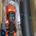 Husqvarna Leaf Blaster 350iB Battery Powered Cordless Leaf Blower, 200-MPH 800-CFM Blower with Brushless Motor and Quiet Operation, 40V Lithium-Ion 7.5 Ah Battery and Charger Included, 970569904