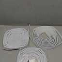 WedgeShape Window Weather Stripping Door Frame Seal Strip 3Pcs×196" White,Upgrade Black Foam,Soundproofing,Draft Stopper,Winter Insulation,Noise Blocker, Gap Filler for Exterior Front Door Side