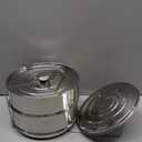 Stackable Steamer Insert Pans- Instant Pot Accessories 6 Qt-2 Silicone handle & Interchangeable LidsPressure Cooker Accessories- Pot in Pot for Baking,Lasagna,food steamer,Reheat Multiple Dishes