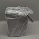 Yatmung 2 Pack - 2.5 Gallon Motion Sensor Bathroom Trash Can - Slim Smart Trash Cans - Skinny Trash Bin with Lid - Electric, Narrow, Plastic, Auto Open - Small Automatic Garbage Can (Grey)