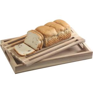 Bread Cutting Board with Crumb Catcher Tray Wooden Holder Bread Tray for Serving Bread Slicers for Homemade Bread Cutting Boards for Kitchen with Holder