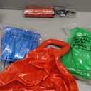 Lewtemi 3 Pcs 22 Inch Bouncing Ball with Handle, Outdoors Hopper Jumping Hopping Ball and Air Pump for Sports Exercise (Red, Blue, Green)