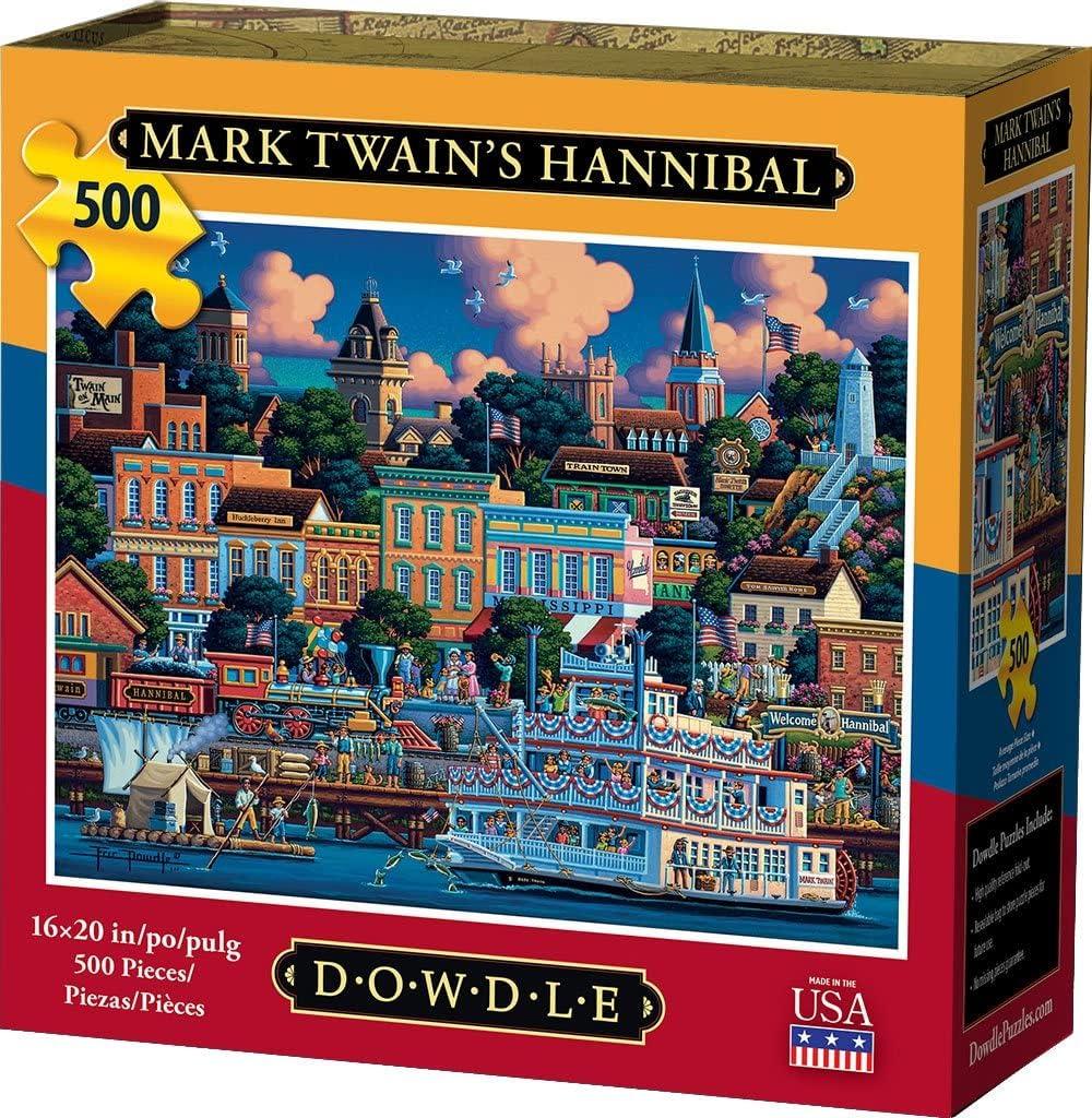 Dowdle Jigsaw Puzzle - Mark Twain's Hannibal - 500 Piece