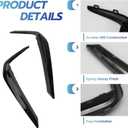 Replacement for BMW 5 Series G30 G38 M-Sport 2018-2020 Front Bumper Cover, 51118070541 51118070542 Fog Light Eyelid Strip Trim & Side Grille Surround, Left & Right Pair, Glossy Black, Pack of 2