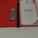 iCoverCase Compatible with iPhone 14 Pro Max Wallet Case, RFID Blocking Genuine Leather Magnetic Case with Wrist Strap and Card Slots Kickstand Feature Flip Cover Case 6.7 Inch (Black)