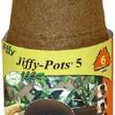 Jiffy 5 in. Transplant Peat Pots (8-Pack)