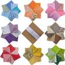 56 Pcs Precut Fabric Squares 10x10 inch, Cute Rustic Patterned Fabric Multicolor 100% Cotton Quilting Squares Bundles for Patchwork Sewing Crafts