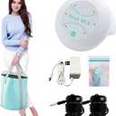 Portable Ionic Detox Foot Bath Machine, Ionic Detox Feet Spa Chi Cleanse with Feet Bucket, Two Arrays, Birthday Gift for ParentsFoot Spa Bath for Home Use