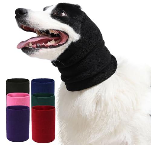 Spajoy Dog & Cat Calming Band Cat Anxiety Relief Cover,Double Layer Thickened Pet Ears Elastic Neck Band Noise Cancelling Ear Muffs for Anxiety Relief/Noise Protection,Grooming,Thunder,Fireworks