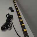 12 Outlet Long Power Strip with 15ft Cord, Wide Spaced Industrial Heavy Duty Surge Protector, ETL Certified, Ideal for Workshops, Garages & Workbenches