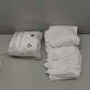 20x10ft Wrinkle Free White Backdrop Curtain for Parties Soft Fabric Drapes Wedding White Curtain Backdrop for Birthday Party Decorations Background for Photography 5x10ft, 4 Panels