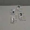 UKQRRTC 4Pcs Desk Clamp On Hook, Aluminum Table Hanger Hook, Adjustable Under Desk Headphone Holder, Desk Mount Backpack Hanger, Punch Free Desk Hook Clamp for Bag Key Handbag (White)