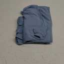 Newborn Baby Swaddle Blanket Set with Baby Knotted Gown, Mittens, Hat - Bamboo Viscose Receiving Blanket Bundle (Dusty Blue)