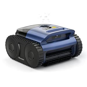 Pool Vacuum for Inground Pool & Above Ground Pool, Cordless Pool Cleaner with Smart Navigation, Self-Parking, LED Indicator, Wall&Waterline Cleaning Pool Robot up to 2150 Sq.ft