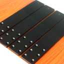 4 Pack L14 x W 2.5" 6mm Thick Hidden Countertop Support Brackets, Straight Steel Countertop Support Brackets Solid Floating Shelf Bracket for Countertops Frosted Black