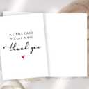 10 x Simple Thank You Card Gifts for Men Women, Appreciation Gifts for Teacher Boss, A Little Card to Say A Big Thank You