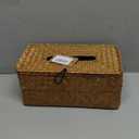 Seagrass Tissue Box Cover Rectangular Woven Napkin Holder Decorative for Bathroom Farmhouse (Natural, 10 x 5.5 x 4.2 Inch)