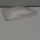 Baderke 1 Set 9" Chilled Serving Tray for Parties with Compartments Ice Chilled Party Platter with Lid Tableware Charcuterie Serving Board for Fresh Food Fruit Seafood Vegetable Appetizer(Silver)