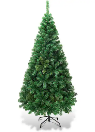 5 ft. Green PVC Hinged Xmas Pine Artificial Christmas Tree