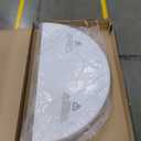 BTEXPERT White 4 Ft 48inch Round Plastic Folding Table Commercial Portable for Banquet Dining Wedding Party Events Home Kitchen Patio Backyard Indoor Outdoor