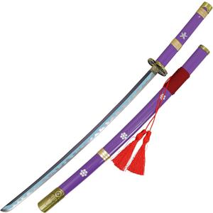 Armory Replicas - One Piece Sword Replicas: Enma, Nidai Kitetsu, AME no Habakiri, Durandal, Gryphon - High Carbon Steel Blades with Stunning Anime-Inspired Detailing (Purple, Gold)