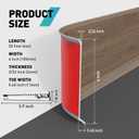 Baseboard Trim,4 Inch(W) x 20 Feet(L) Peel and Stick Flexible Baseboard Molding Trim, Self Adhesive Vinyl Baseboard Cove Base, Base Boards for Walls with Utility Knife,Brown Wood Grain