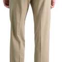 Haggar Men's Premium No Iron Khaki Straight Fit Flat Front Casual Pant (Beige, S)