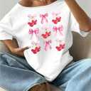 Oversized Jersey Shirts for Women - V Neck Baseball/Football Jerseys Shirt Team Number Y2k Streetwear Tee Tops (White, L)