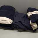 KNZZO Air Mattress Full with Built-in Pump, Blow Up Mattress with Soft Flocked Top, Leakproof Inflatable Mattress, Foldable Waterproof Air Bed for Home, Guests, Camping, with Storage Bag (Deep Blue)