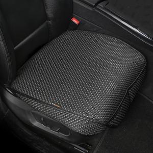 Auto Newer 2 PCS Breathable Universal Four Seasons Car Seat CoversLuxury Car Seat CushionProtectors for Front Seat Bottoms,Compatible with 95% Vehicles Fit for Cars Truck SUV or Vans(Black+Grey)
