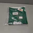 VISLILY Women's-Plus-Size-Tops V Neck Striped Raglan T Shirts Summer Short Sleeve Tee (Green, XL)